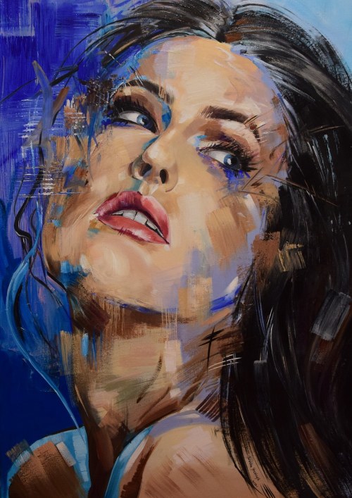 Portret dziewczyny, 2020, Jolanta Strzelczyk