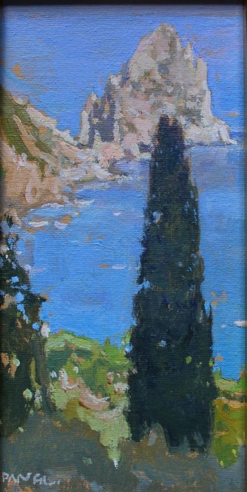 Motyw z Capri-tryptyk, Józef Panfil