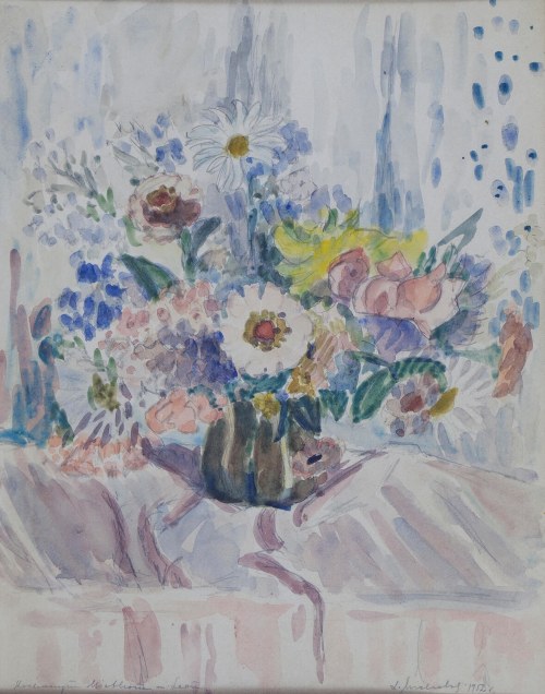 Kwiaty w wazonie, Leon Michalski