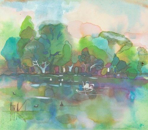 Na jeziorze, 1988, Elżbieta Zajączkowska
