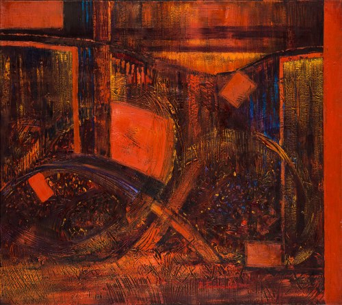 Z cyklu "Chaos - czerwień", 2010, Barbara Frankiewicz