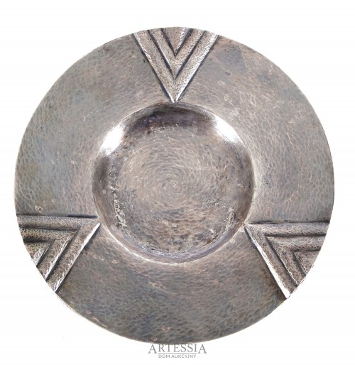 Talerz dekoracyjny „Trzy trójkąciki”, proj. 1934, Julia Keilowa