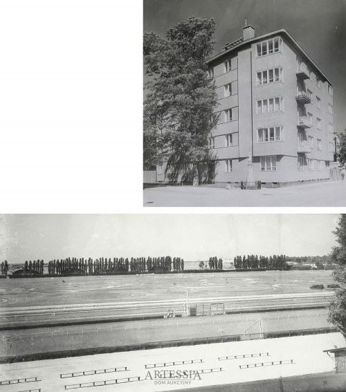 Kamienica dr. E. Reymana i Tor wyścigów na Polu Mokotowskim l. 30. XX w., Czesław Olszewski