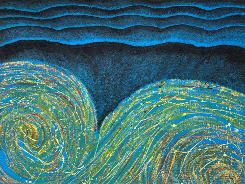 Pejzaż falisty, 2018, Jolanta Johnsson