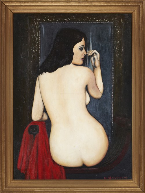 Kobieta przed lustrem, 1947, Henryk Berlewi