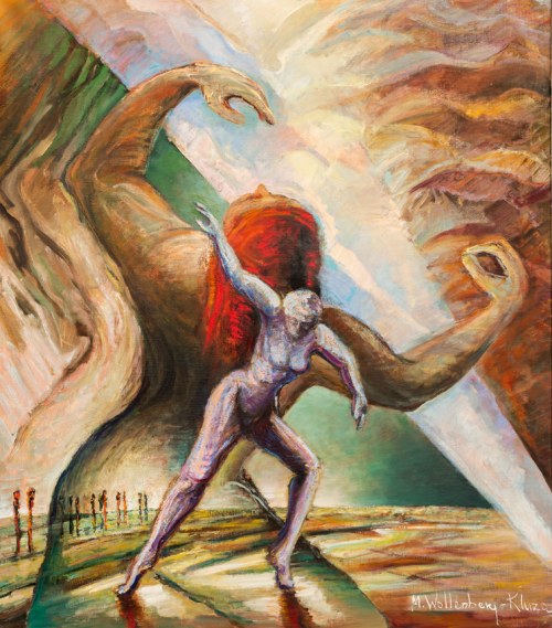 Przebudzenie, z cyklu „Ona i On”, 1991, Maria Wollenberg-Kluza