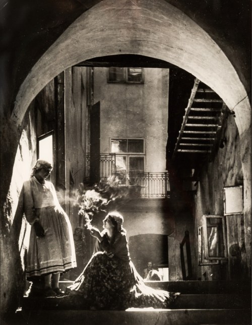 Na lubelskiej starówce, 1927, Edward Hartwig