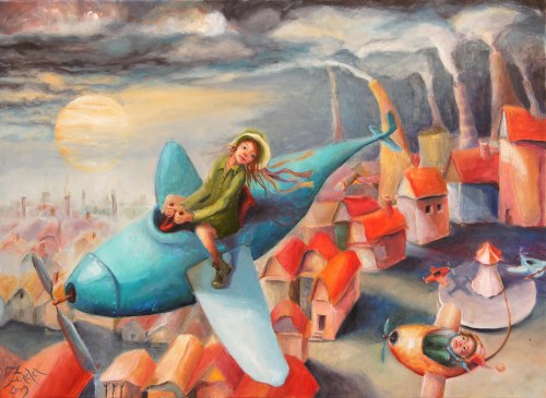 Freedom, z cyklu Przyjaciele, 2019, Iwona Duda