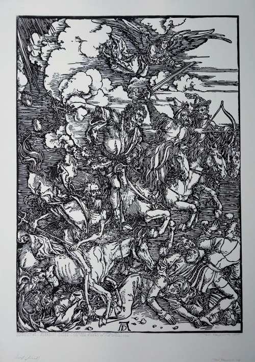 "Reprodukcja - Albrecht Durer - CZTEREJ JEŹDZCY APOKALIPSY", Paweł Naumowicz