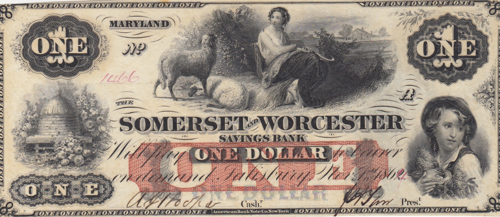 Потратить 1 доллар. 500 Долларов США 1862. Мэрилэнде 1862 год плантации.