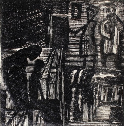 zm. 1983), Poczekalnia, 1955, Janina Kamińska