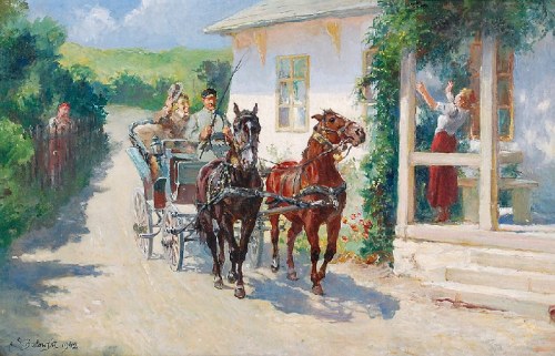 Powitanie, 1942, Stanisław Kaczor Batowski