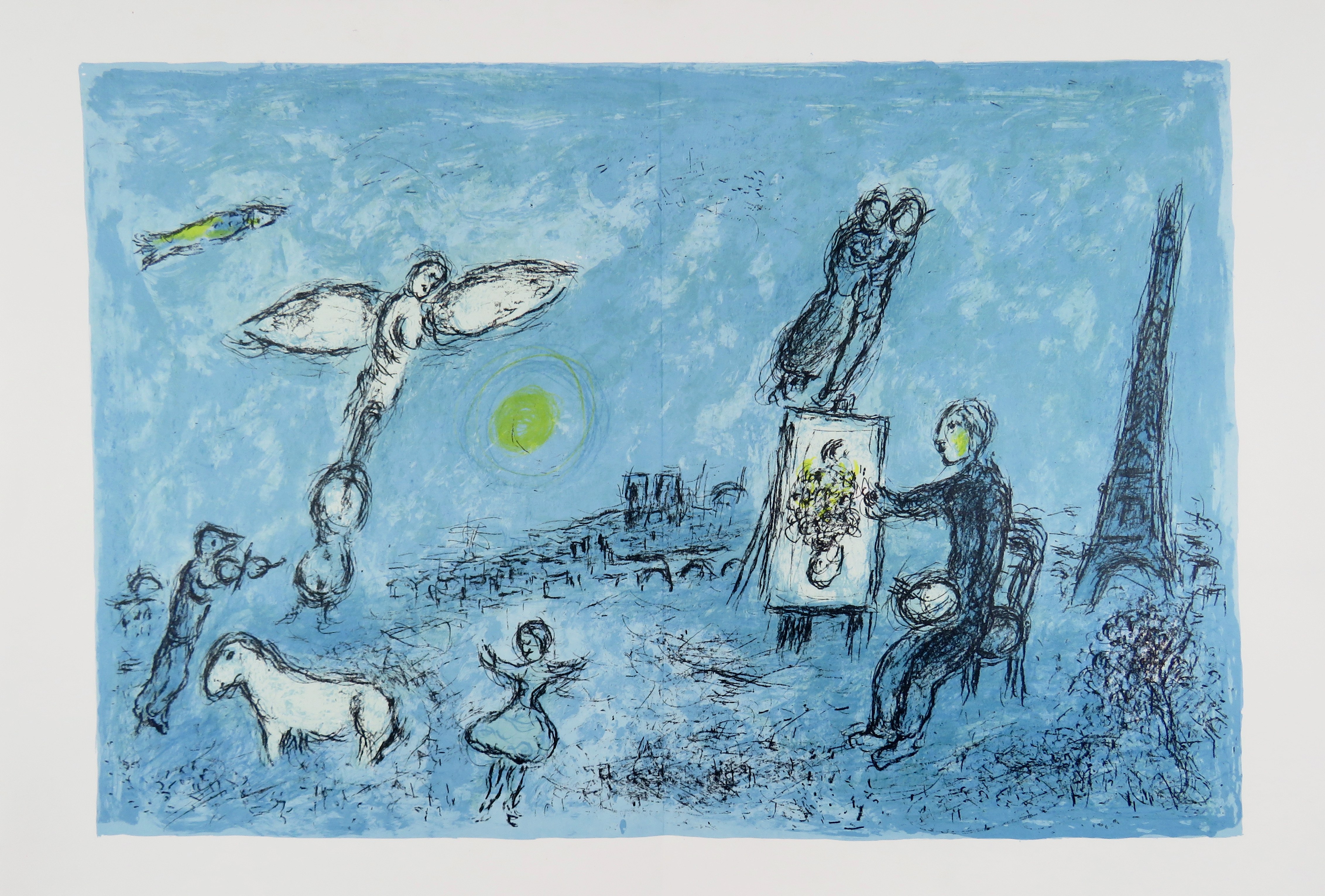 Шагал иллюстрация. Шагал 1981.