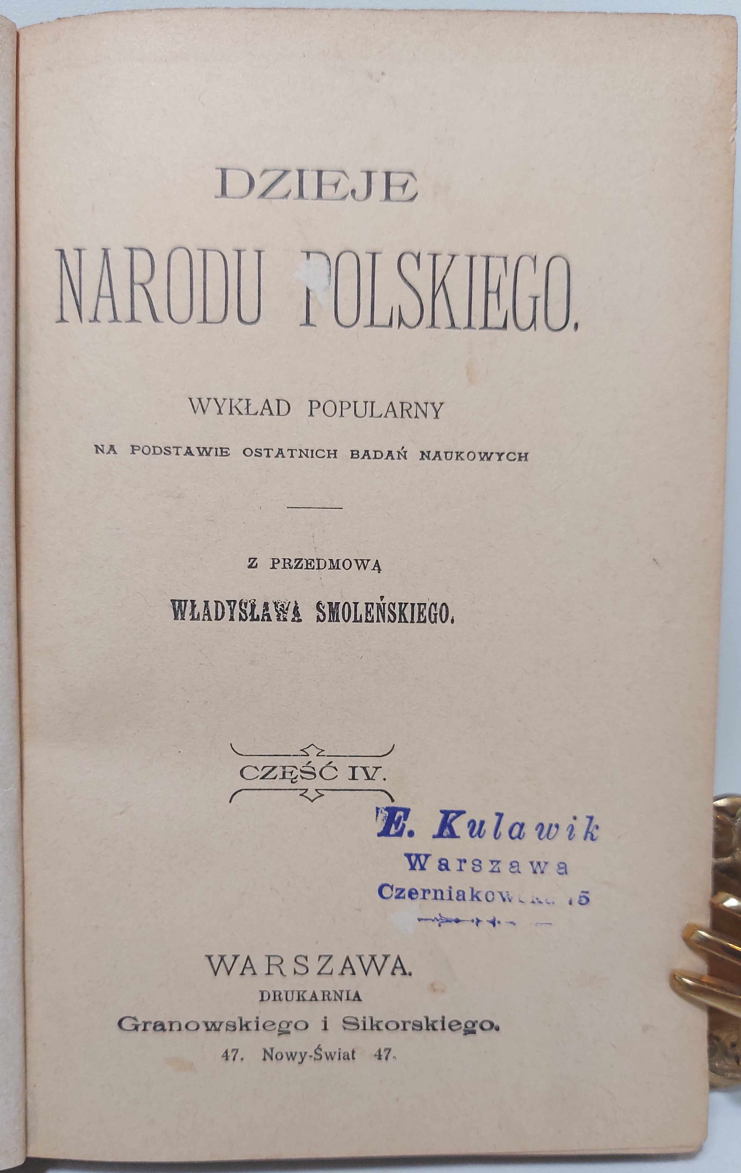Przedstaw W Kilku Zdaniach Dzieje Narodu Smoleński Władysław DZIEJE NARODU POLSKIEGO