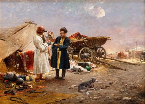 Na wschodnim targu, 1891 r., Michał Gorstkin Wywiórski