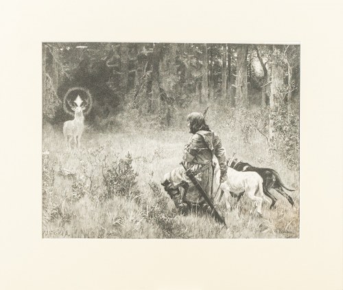 Hubertus, ok. 1880 r., Wilhelm Räuber