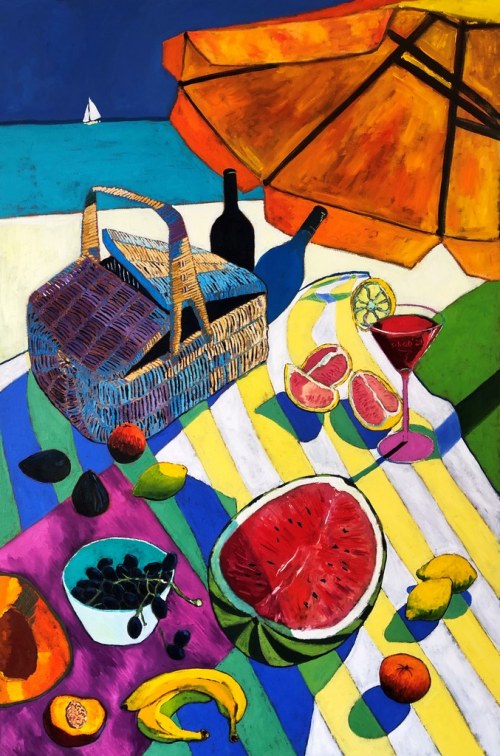 Piknik na plaży, 2020, David Schab