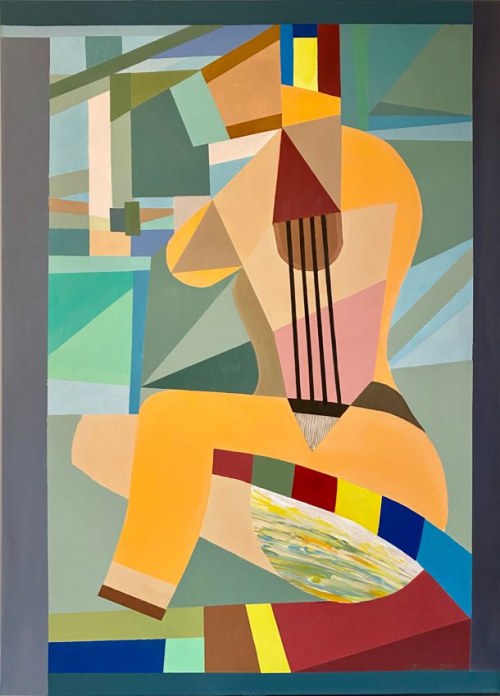 Kobieta z gitarą, 2017 r., Jan Pływacz