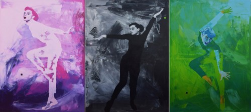 Audrey, tryptyk, 2020, Wojciech Rydlewski