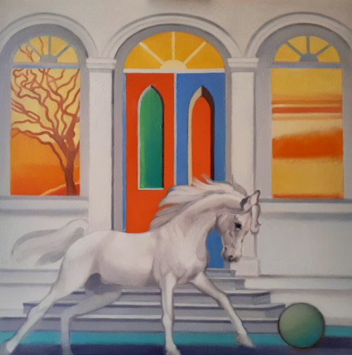 Yellow sun, 2020, Danuta Wójcik