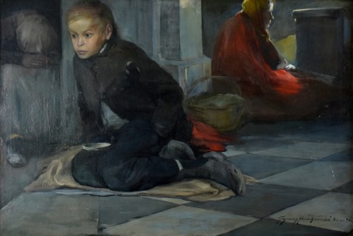 Żebracy, 1898, Ignacy Pieńkowski