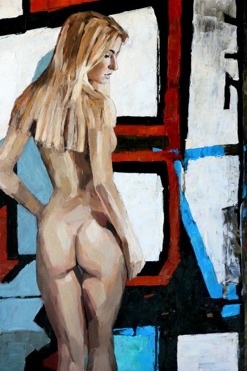Dziewczyna z graffiti, 2014, Rafał Moskalski