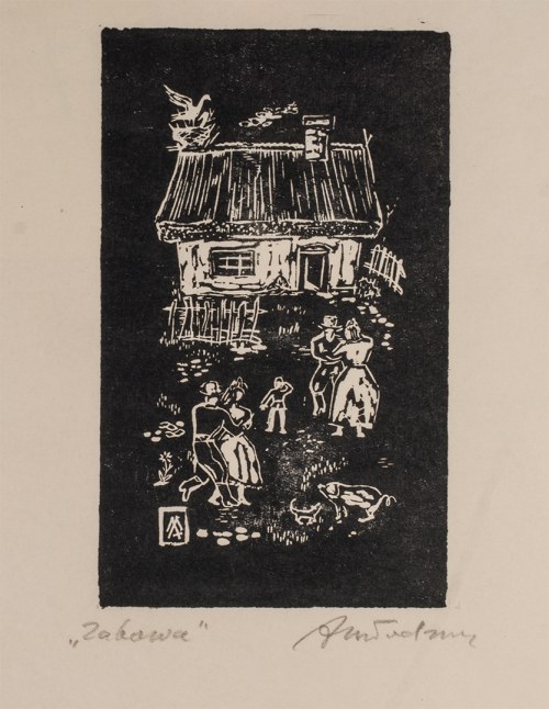 Zabawa, ok. 1950, Adam Młodzianowski