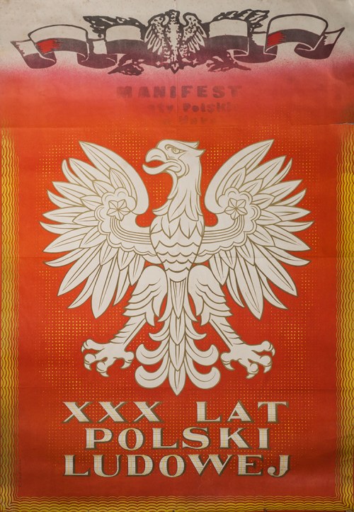 Plakat - XXX lat PRL, 1974, Krystyna Borowicz-Żmijewska