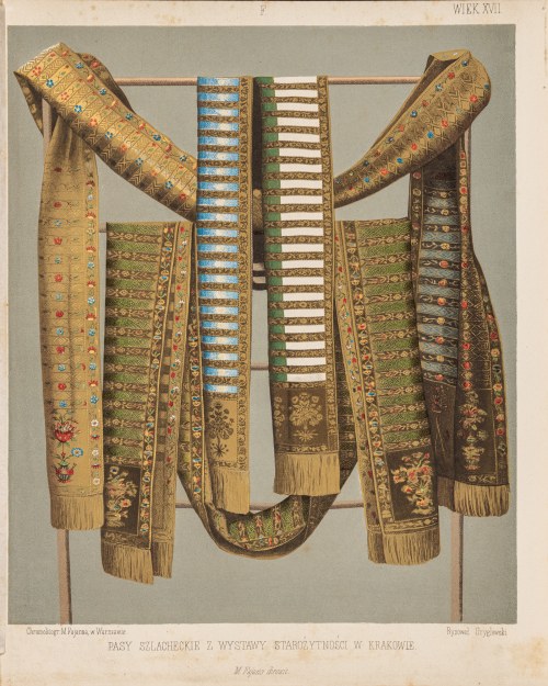 Pasy [kontuszowe] lite, 1853-1869, Aleksander Gryglewski