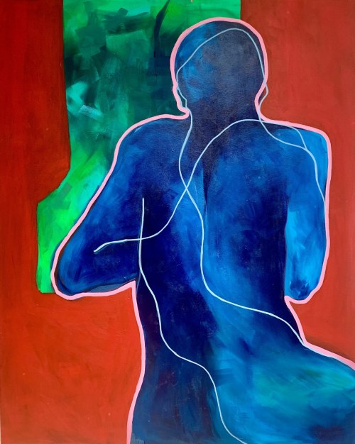 Blue Thinker VI, 2020, Irma Tylor