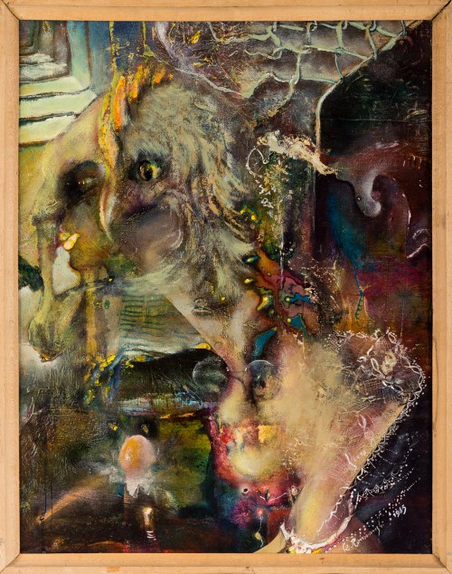 Drapieżny ptak/ludzka twarz, 1983, Czesław Romanowski