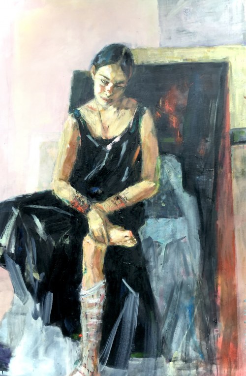 Wyciągająca drzazgę, 2020, Olga Bukowska