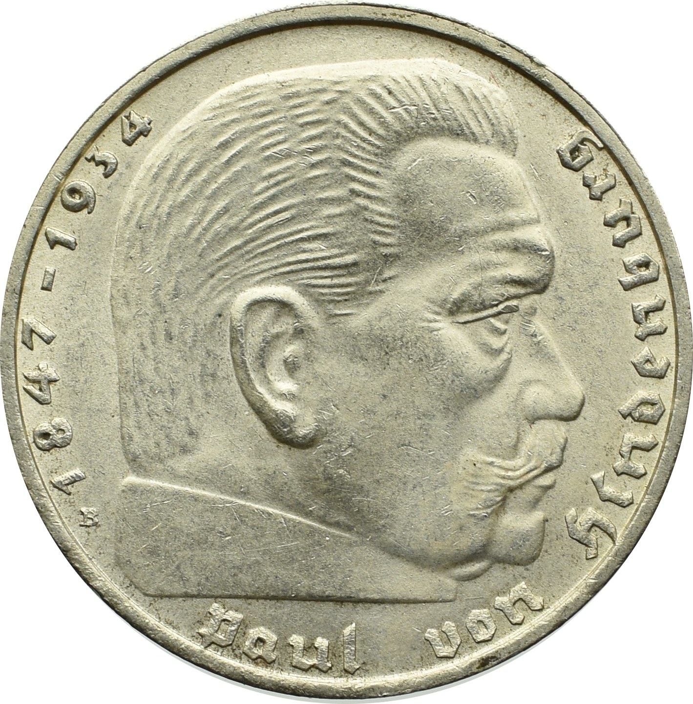 III Rzesza, 2 Marki 1938 B Hindenburg