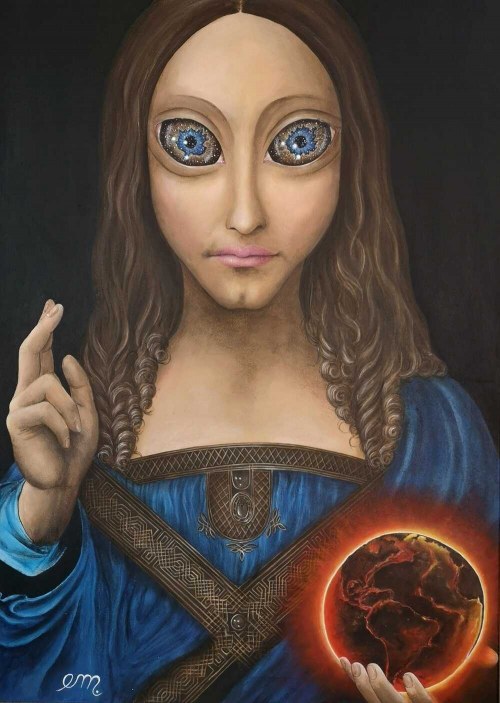 Salvator Mundi, 2020, Estera Parysz-Mroczkowska