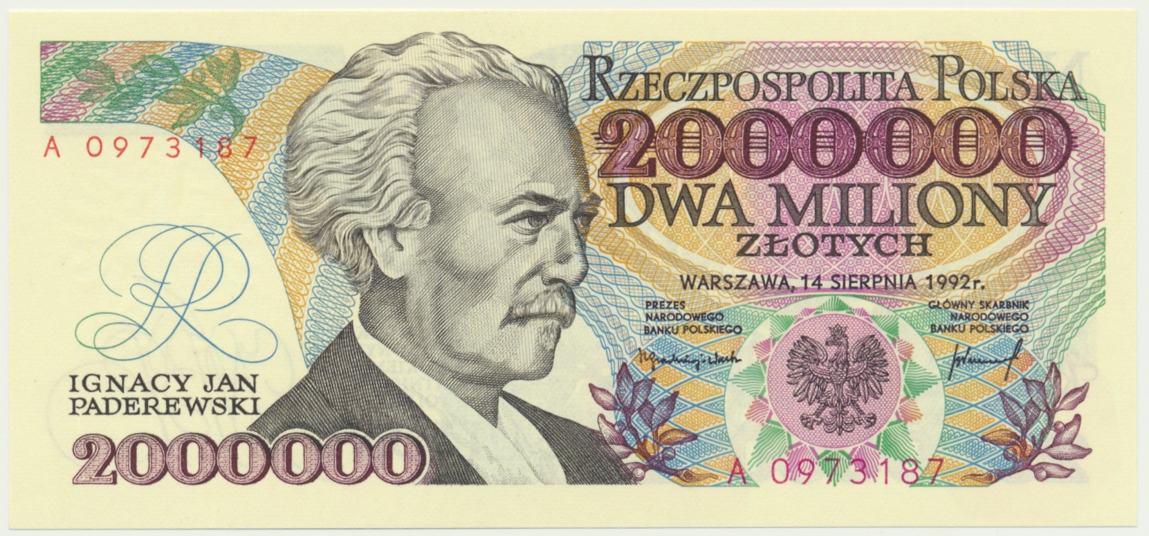 2 Miliony Złotych 1992 - A - Konstytucyjy - - Aukcja Internetowa ...