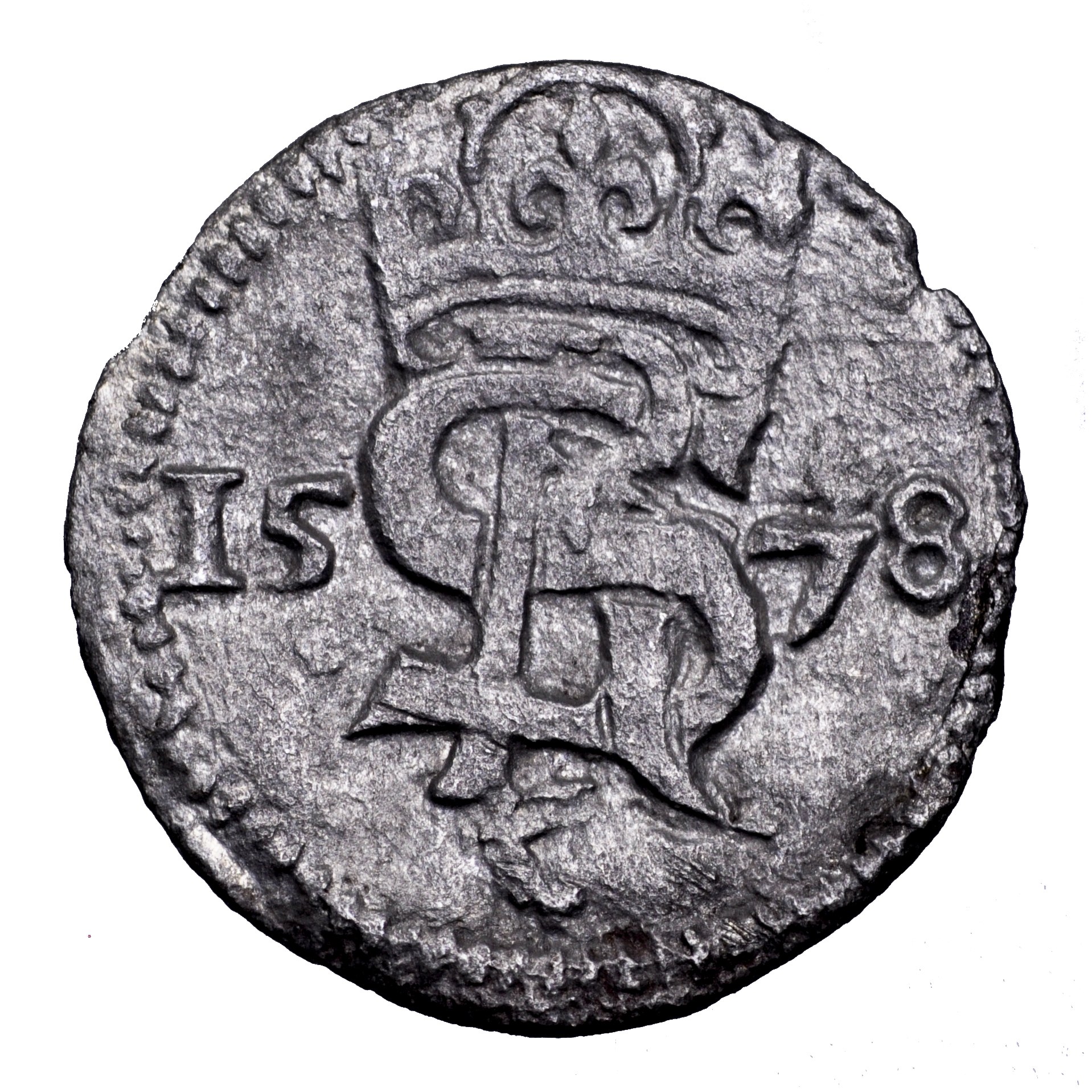 Księstwo Kurlandii, Gotthard Kettler, dwudenar 1578, Mitawa rzadszy