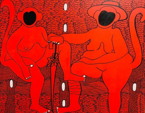 "Something red monkeys - talk", Iwona Molecka