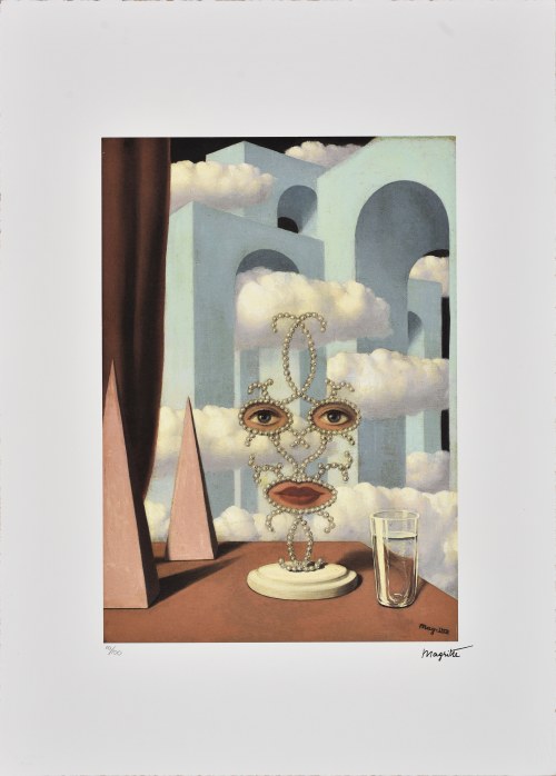 Face in the clouds, 1989, René Magritte