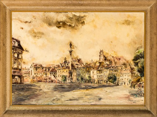 Warszawa - Plac Zamkowy, 1974 r., Mieczysław Olszewski