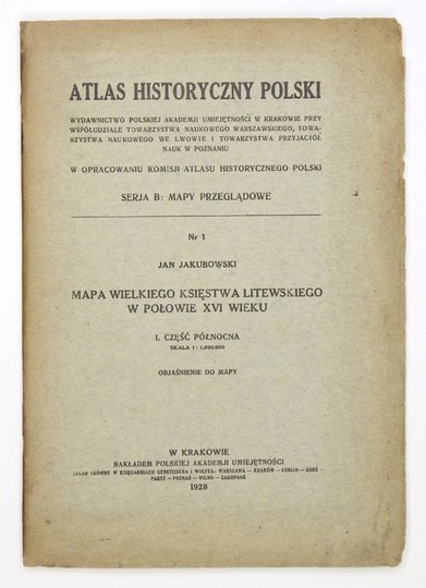 [LITWA]. Wielkie Księstwo Litewskie w połowie XVI wieku. Część północna ...