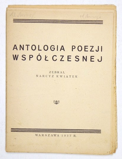 Antologia poetycka zaw. 32 wiersze podpisane pseudonimami. - Online ...