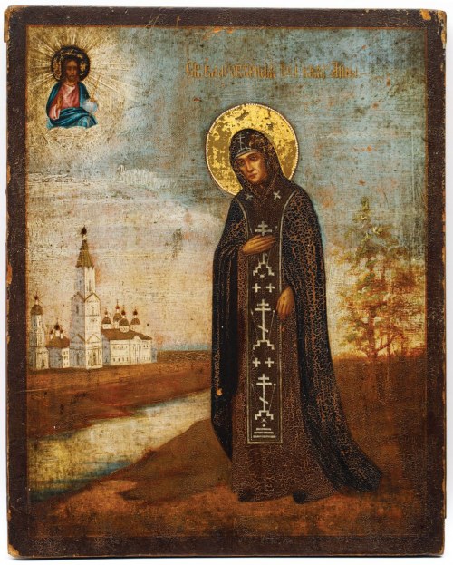 ŚW. ANNA NOWOGRODZKA, Rosja, poł. XIX w., Ikona