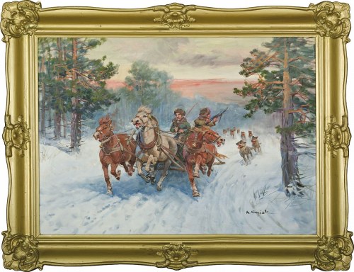 "Napad wilków", Mieczysław Krzyżak