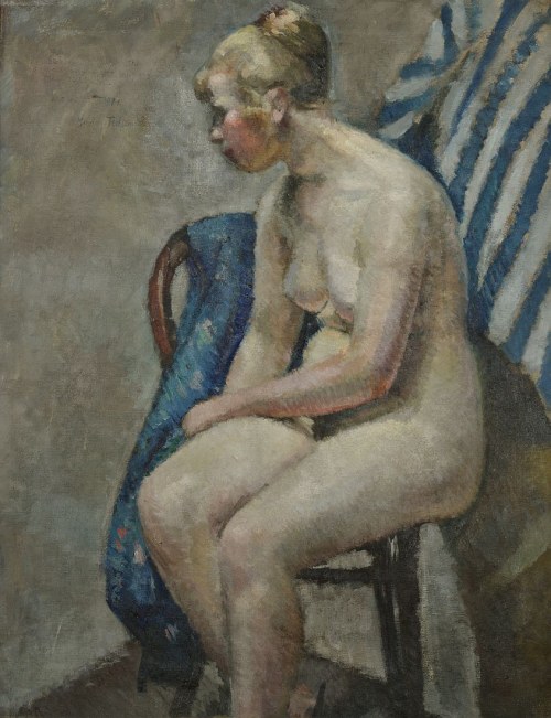 "Akt siedzący, Portret Ludwiki Mehoferrowej (obraz dwustronny)", Jerzy Fedkowicz