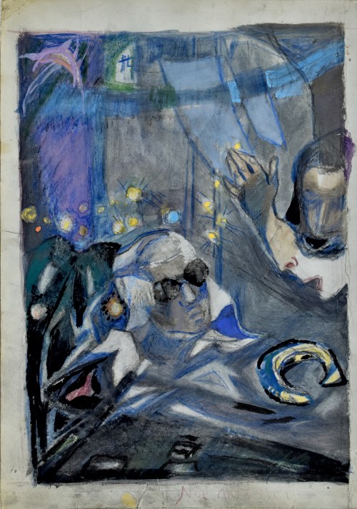 Noc miłości, ok. 1980, Janina Muszanka-Łakomska
