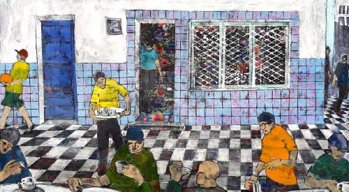 Cafe w Monastirze, 2020, Monika Ślósarczyk