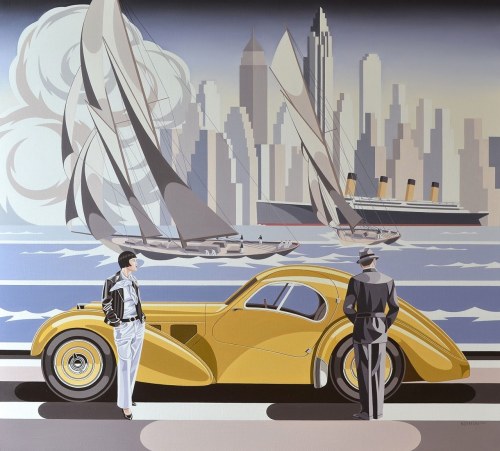 Kobieta i Bugatti, 2020, Tomasz Kostecki