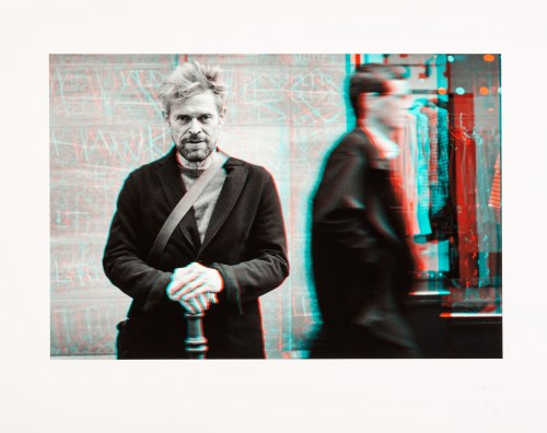 Willem Dafoe, stereogram w Paryżu, 2018, Ben Vine