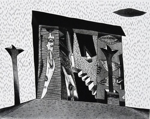 Z cyklu żywot malarza, Piętro wyżej, 2005, Jerzy Dmitruk
