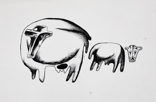 Krowy II, 1963, Wiesław Dymny